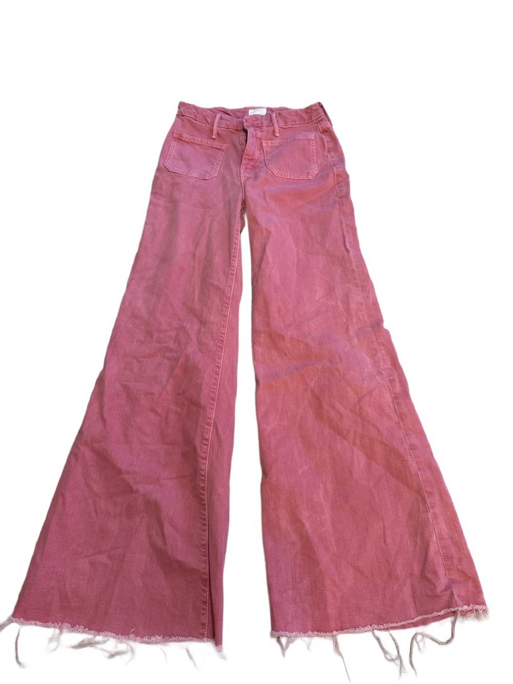 MOTHER Patch Pocket Roller Fray Jeans Size 25x32” NWOT